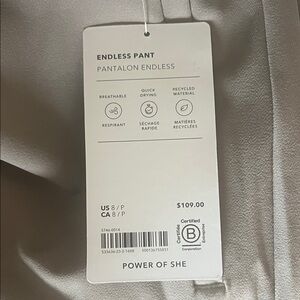 Athleta Tan Endless Pant